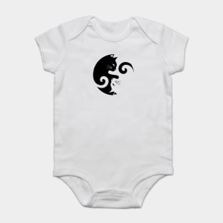 Ying Yang Cats Baby Bodysuit